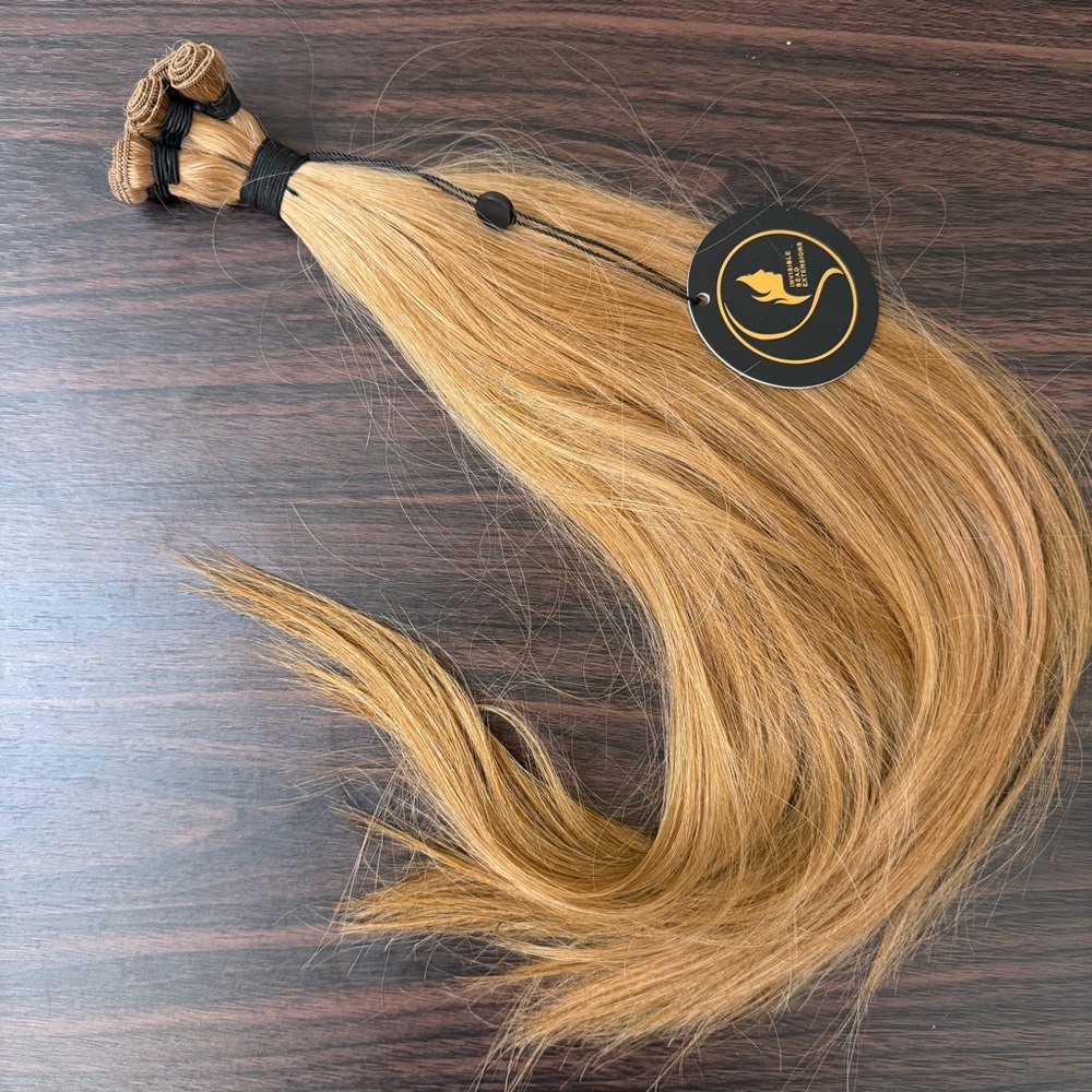 Invisible Bead Extensions 18” Hand Tied Wefts – Muted Berry – Full Pack – NEW